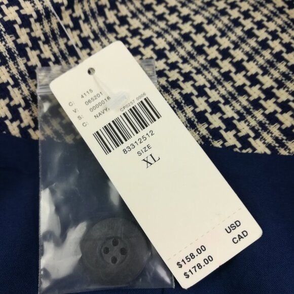 NWT Maeve Anthropologie Jacket Tweed Faux Fur Collar Houndstooth Womens XL $158 - Picture 6 of 12